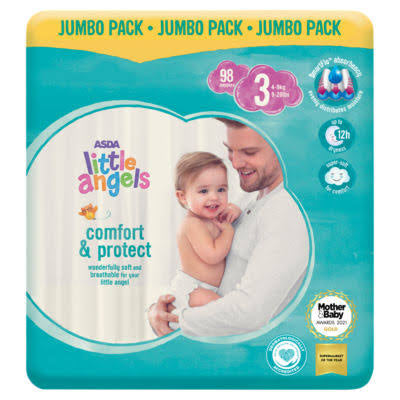 Little Angels Comfort & Protect Size 3 Nappies Jumbo Pack