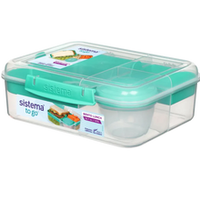 Load image into Gallery viewer, Sistema Bento Lunch To Go With Yogurt Pot, 1.65l -Teal
