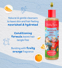 Load image into Gallery viewer, Childs Farm Hair &amp; Body Wash, Sweet Orange, 250ml
