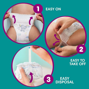 UK-Pampers Premium Protection Nappy Pants, Size 4 (9-15kg) Essential Pack, 30pack