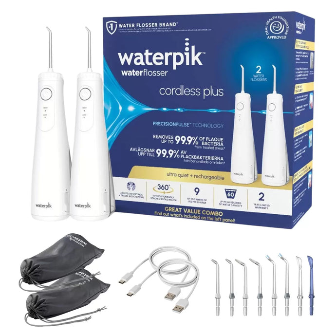 Waterpik Cordless Plus Water Flosser Combo Pack