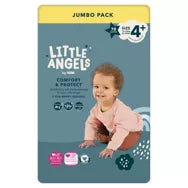 Little Angels Comfort & Protect Size 4+ Nappies - 78 pieces, (10-15kg) (new)