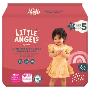 Little Angels First Pants Size 5 Junior, 38pack (12-18kg) (new)