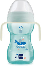 Load image into Gallery viewer, MAM Fun to Drink Cup Night with Handles 270ml, 8+Months, Blue
