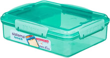 Load image into Gallery viewer, Sistema Snack Duo Box, 975ml -Teal
