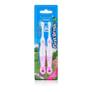 Brush-Baby First Brush, 0-18 Months 2 pack