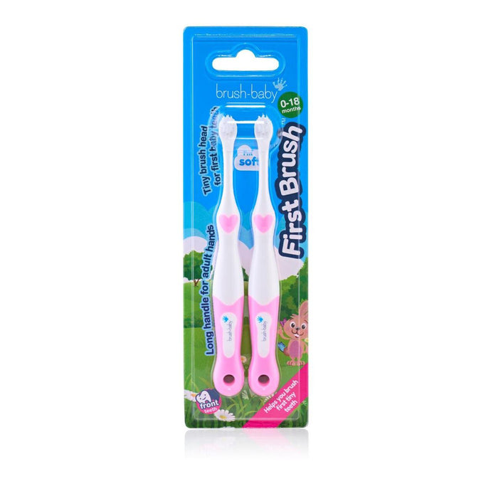 Brush-Baby First Brush, 0-18 Months 2 pack