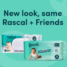 Load image into Gallery viewer, Rascal + Friends sensitive wipes- 52 pack
