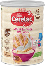 Load image into Gallery viewer, Nestle UK Cerelac Wheat &amp; Honey Ble with Milk, 12-36Months, 1kg
