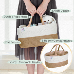 KiddyCare Baby Nappy Caddy Organiser, Plus Size