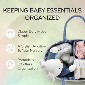 KiddyCare Baby Nappy Caddy Organiser, Plus Size