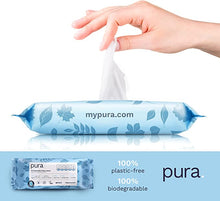 Load image into Gallery viewer, Pura Flushable 100% Plastic Free Biodegradable Baby Wipes 70 Pack

