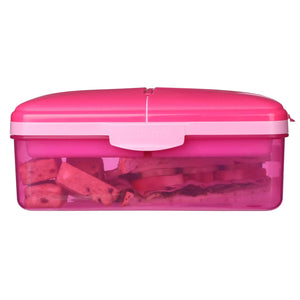Sistema Slimline Quaddie Lunch Box 1.5L -Pink