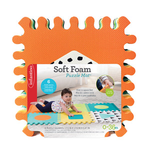 Infantino Soft Foam Puzzle Mat, 0+Months