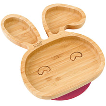 Load image into Gallery viewer, Bamboo Little Bunny Suction Plate -Cherry
