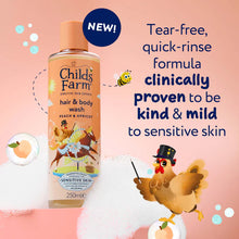 Load image into Gallery viewer, Childs Farm Hair &amp; Body Wash Peach &amp; Apricot, 250ml
