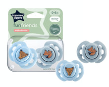 Load image into Gallery viewer, Tommee Tippee Fun Friends Orthodontic Soother, 0-6Months
