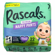 Load image into Gallery viewer, Rascal &amp; Friends Premium Nappy Pants Size 7, 22 Pack, (New Look)
