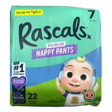 Load image into Gallery viewer, Rascal &amp; Friends Premium Nappy Pants Size 7, 22 Pack, (New Look)
