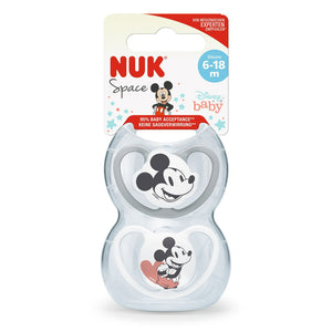 NUK Disney Space Soothers 6-18Months, 2Pack