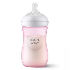 Philips Avent Natural Response 3.0 Bottle, Pink, 260ml