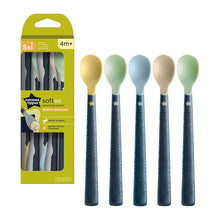 Load image into Gallery viewer, Tommee Tippee Design Weaning Spoons x5, 4+Months
