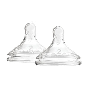 Dr Brown’s Options Wide Neck Silicone Bottle Teats, 3+Months 2 Pack