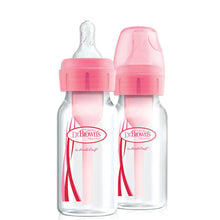 Load image into Gallery viewer, Dr Brown's Options+ Narrow Neck Bottle, 120ml, 2Pack -Pink
