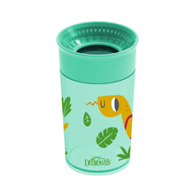 Load image into Gallery viewer, Dr Brown&#39;s Smooth Wall Cheers 360 Cup Green Deco, 300ml
