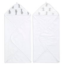 Load image into Gallery viewer, Essentials Cotton Muslin Hooded Towels, 2 Pack
