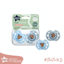 Load image into Gallery viewer, Tommee Tippee Fun Friends Orthodontic Soother, 0-6Months
