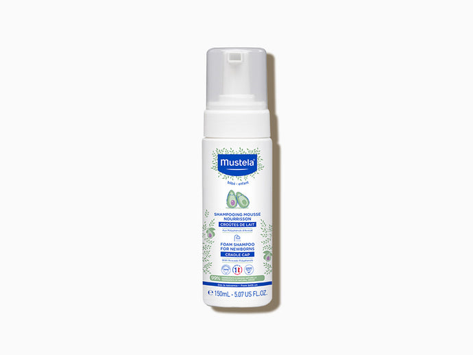 Mustela Shampooing Mousse Nourrisson, Foam Shampoo for Newborns