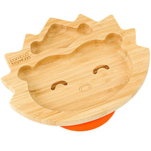 Load image into Gallery viewer, Bamboo Fox Plate Suction Plate -Hedgehog
