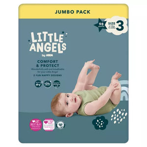 Little Angels Comfort & Protect Size 3 Nappies 98Pack, 6-10kg (new)