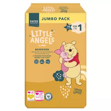 Load image into Gallery viewer, LITTLE ANGELS by ASDA Little Angels by Newborn Disney Size 1, 2-5 kg Jumbo Pack 70 Nappies
