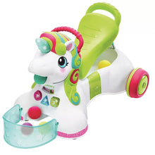 Load image into Gallery viewer, Infantino 3-in-1 Sit, Walk &amp; Ride Unicorn, 6+Months
