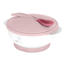 Load image into Gallery viewer, Kikka Boo Suction Bowl With Heat Sensing Spoon Pink, 4+Months
