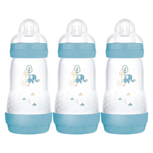 MAM Easy Start Anti-Colic Bottle Blue, 260ml, 3Pack