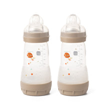 Load image into Gallery viewer, Mam Easy Start Self-sterilizing Baby Bottles Grey, 2Pack, 260ml 2+Months
