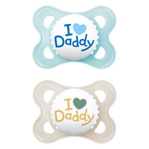 MAM Original Soother 2-6Months,  2Pack- Blue Daddy