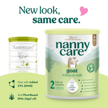 Load image into Gallery viewer, Nannycare Follow On Goat Milk Formula -Stage 2 (800g) New Look Formula
