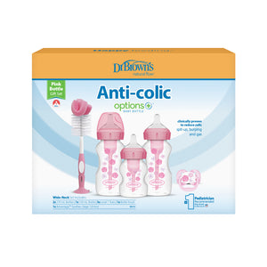 Dr Brown's Options Anti-Colic Gift Set -Pink