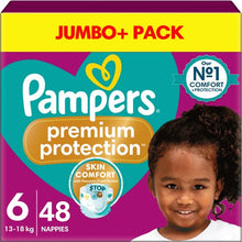 Load image into Gallery viewer, Pampers Premium Active Fit Size 6, Jumbo+ Pack, 48 Nappies, 13-18kg
