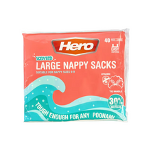 Load image into Gallery viewer, Hero Large Nappy Sacks Large 40 Pack (Suitable for nappy sizes 6 - 9)
