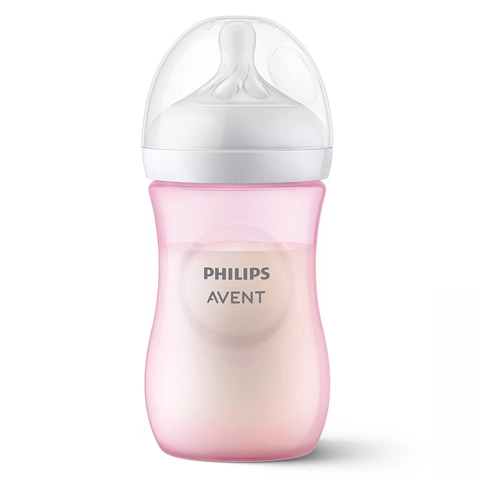 Philips Avent Natural Response 3.0 Bottle, Pink, 260ml