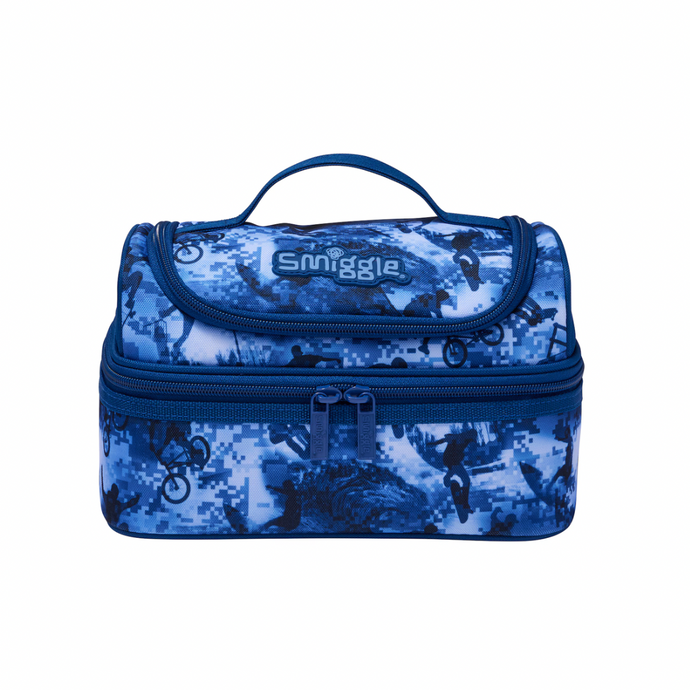 Giggle By Smiggle Freestyle Double Decker Lunchbox, Navy