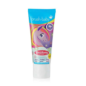 Brush-Baby Natural Strawberry Kids Toothpaste, 50ml 3+Years