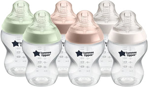 Tommee Tippee - Baby Bottles Slow Flow, 260ml, 6 Pack
