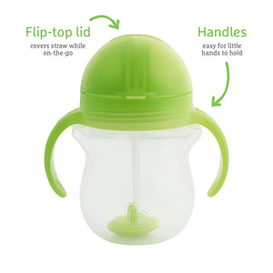 Munchkin Click Lock Tip & Sip Weighted Straw Trainer Cup - 207ml