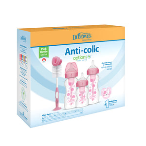 Dr Brown's Options Anti-Colic Gift Set -Pink